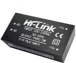 Hi-Link Ac 220v -Dc 9V Dönüştürücü 5W Güç kaynağı  HLK-5M09   560Ma