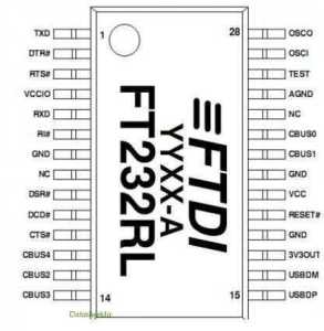FT232RL - USB - UART Dönüştürücü (FTDI) Entegresi