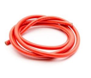 12 AWG Silikon Kablo 1 Metre Kırmızı Renk