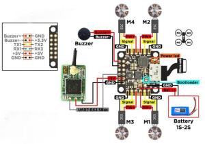 Racewhoop V1.0 Tiny F3 Uçuş kontrol Kartı