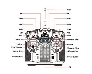 Flysky FS-i10  2.4GHZ  10 kanal Kumanda FS-iA10B Alıcı Dahil