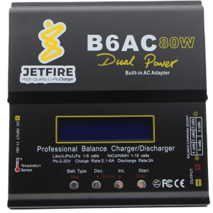 JetFire B6AC Dahili Adaptörlü LiXX, NiXX, Pb Şarj Aleti 80W