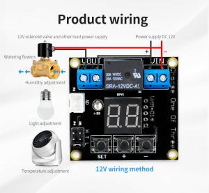 VHM-014 12V Sıcaklık - Nem - Işık Kontrollü Röle Kartı