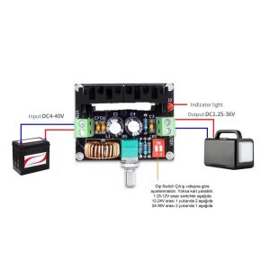 VHM-141 5A Voltaj Düşürücü Regülatör Kartı 200W