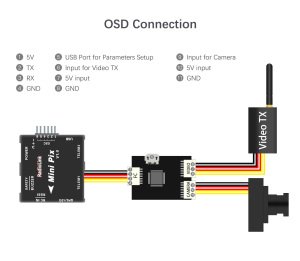 Mini Osd Modül Pixhawk / Mini pix F4 Uyumludur