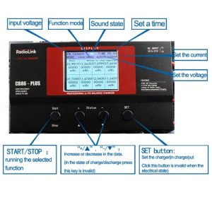 RadioLink CB86 Plus 6A 210W Lipo Şarj Aleti