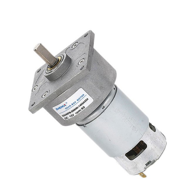12V 100 Rpm 60mm Redüktörlü Flanşlı Dc Motor