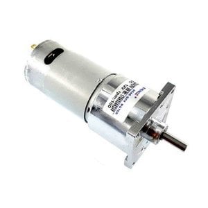 12V 50 Rpm 42mm Redüktörlü Flanşlı Uzun Dc Motor