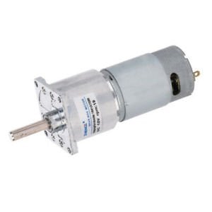 12V 50 Rpm 42mm Redüktörlü Flanşlı Uzun Dc Motor