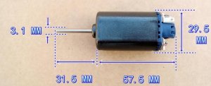 7.2v 16500 rpm Motor