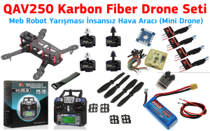 Qav250 Mini Yarış Drone Kiti  - Meb İha Mini Drone  Kategorisi uyumludur