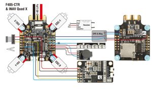 Matek FC F405-CTR Uçuş Kontrol Kartı Betaflight
