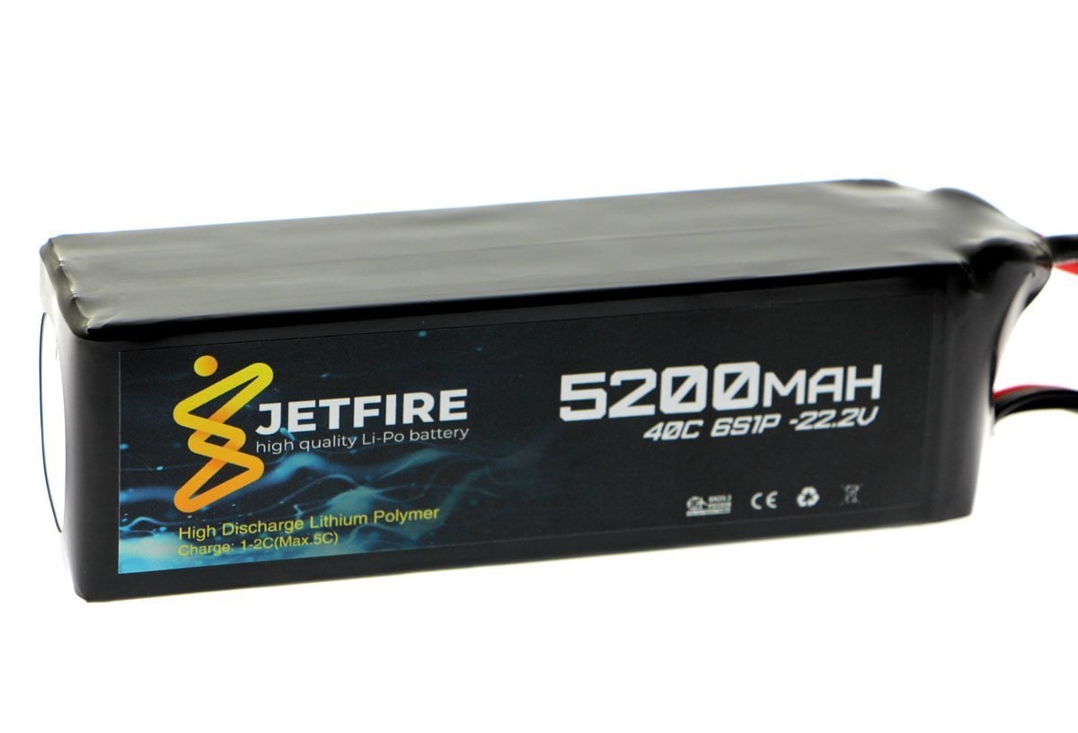 22.2V 5200mAh 40C Lipo Batarya 6S Pil