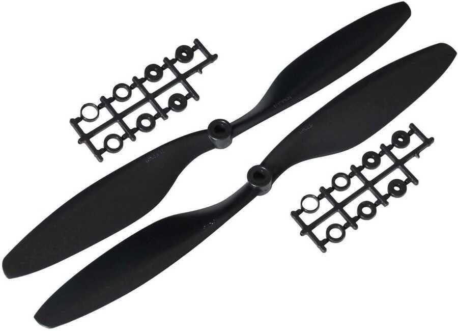 1045  Pervane Plastik Siyah  - cw -ccw