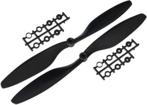 1045  Pervane Plastik Siyah  - cw -ccw