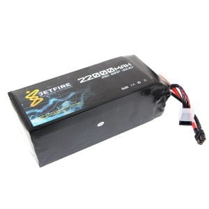 22.2V 22000mAh 25C Lipo Batarya 6S JetFire Pil