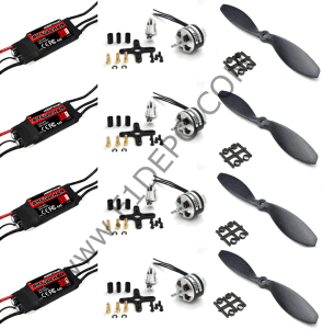 Emax Drone Fırçasız Motor Kiti  980 kv ( 4 x esc , 4 x Motor , 4 x Pervane) -Brushless motor Kit