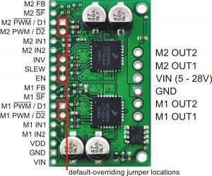 MC33926 Çift Motor Sürücü Devresi -  Dual MC33926 Motor Driver Carrier - PL-1213