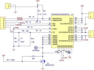 VNH3SP30 Motor Sürücü Devresi - VNH3SP30 Motor Driver Carrier MD01B