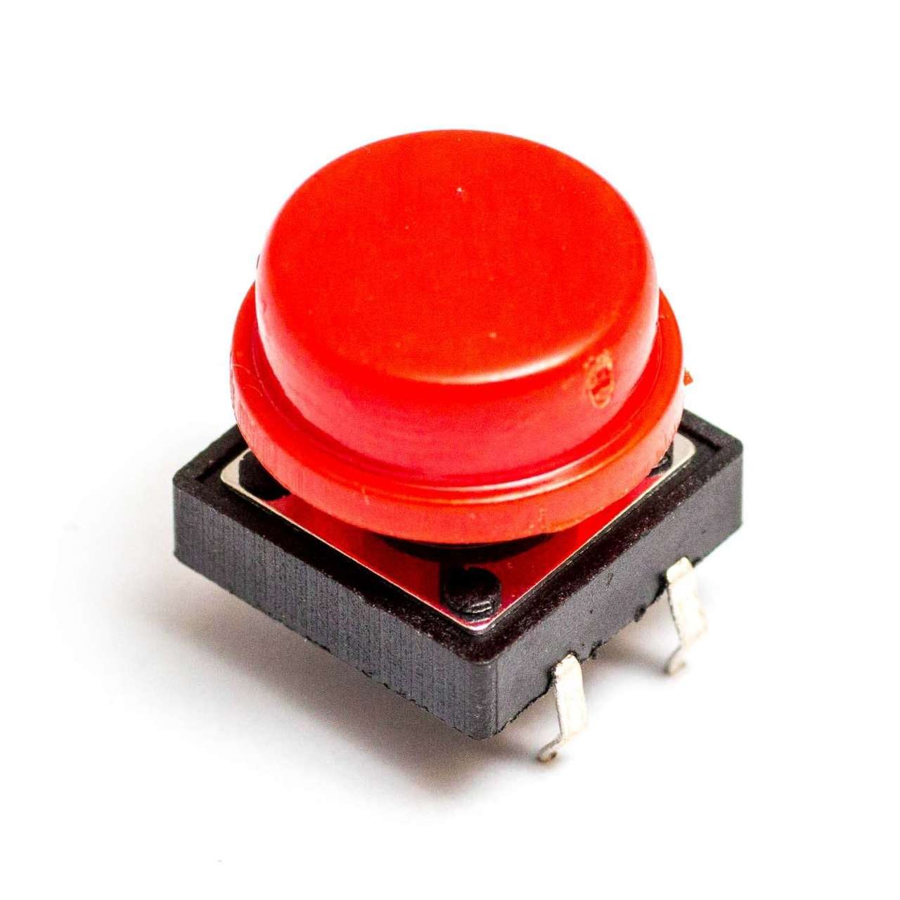 4 bacaklı 12X12 7.3mm  Şapkalı Button Siviç Kırmızı