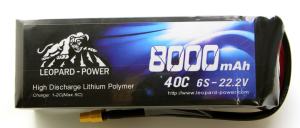 6s 8000mah 40C Lipo Batarya 22.2V Pil