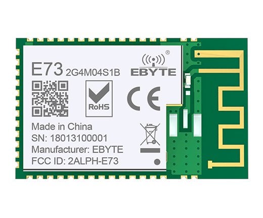 Bluetooth 5.0 nRF52832 EBYTE 2.4Ghz E73-2G4M04S1B IPEX PCB