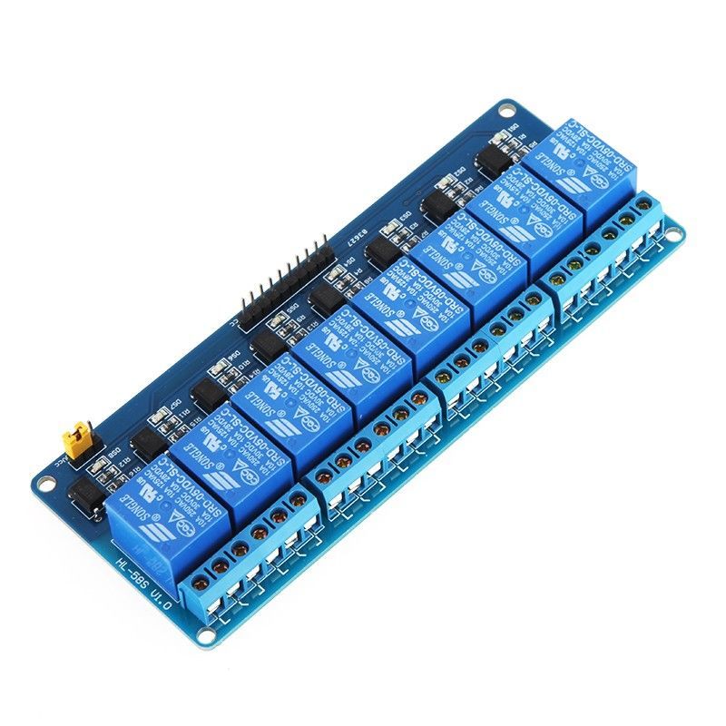 8 li 12V Röle Devresi  8 kanal 8 Way Relay Board