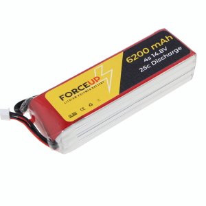 FORCEUP 14.8V Lipo Pil Batarya 6200mAh 25C