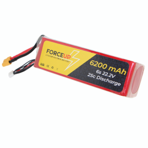 FORCEUP 22.2V Lipo Pil Batarya 6200mAh 25C