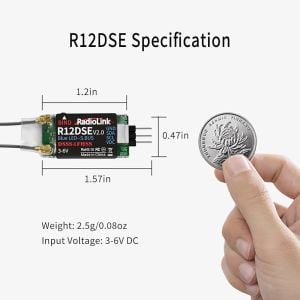 Radiolink R12DSE 2.4G 12 Kanal Mini RC Alıcı SBUS Sinyal RX