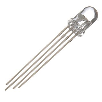 5 mm Şeffaf RGB Led 4 Pin