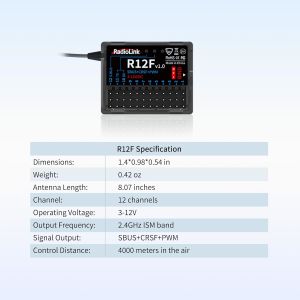 Radiolink R12F 12 Kanal Uzaktan Kumanda Alıcısı