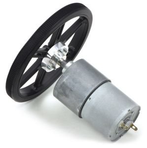 30:1 Metal Gearmotor 37Dx57L mm | 30:1 Metal Redüktörlü 350 RPM Dc Motor