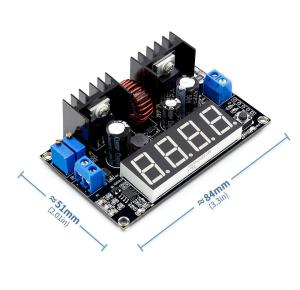 VHM-101 5A Ekranlı Amper Ayarlı Voltaj Düşürücü