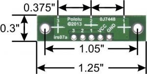 QTR-3A Kızılötesi Analog Sensör Devresi