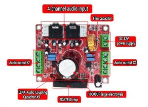 TDA7850 4X50W Amplifikatör Modülü
