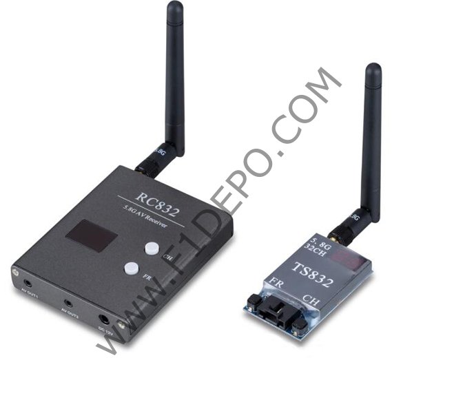 5.8G Fpv Görüntü Aktarıcı kit RC832 Ts832 600mw 32 kanal