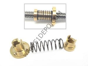 Trapez Mil Boşluk Alıcı Yaylı Somun - T8 Anti backlash Rod ( Mil fiyata dahil değildir )