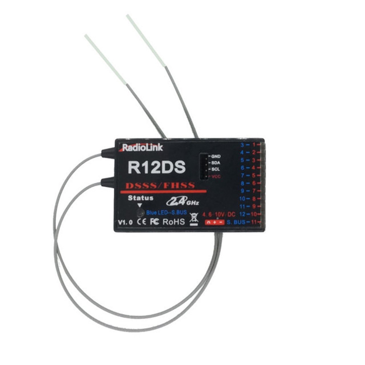 Radiolink R12DS 12 kanal Alıcı 2.4GHz
