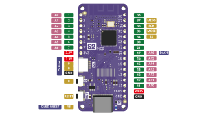 ESP32 S2FN4R2 LOLIN S2 Pico ESP32-S2  V1.0.0 Wifi  Oled Ekran 128x32