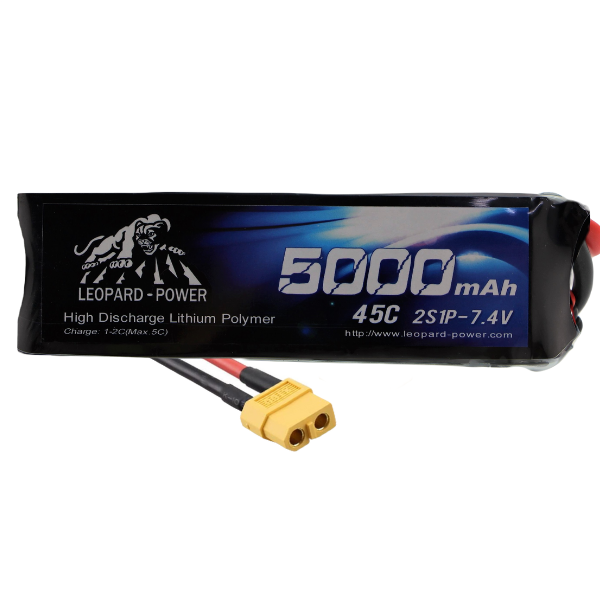 2s 5000 mah 45C Lipo Batarya 7.4V Pil