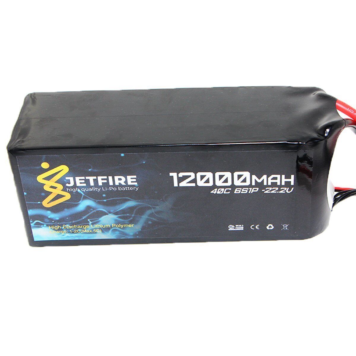 22.2V 12000mAh 40C Lipo Batarya 6S JetFire Pil