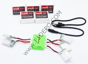 5 li 3.7v 1s Lipo pil batarya Şarj aleti 1000 mah