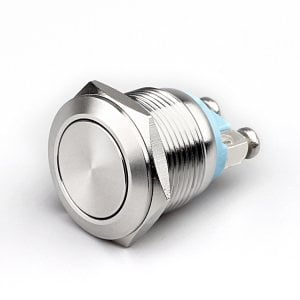 16mm Su Geçirmez Düz Kafalı Push Buton