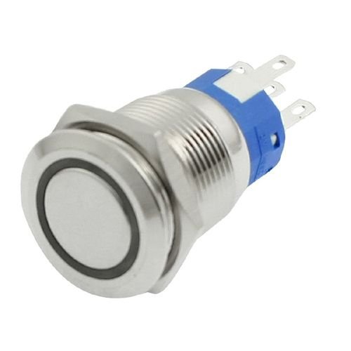 19mm Ledli Kırmızı Metal Kalıcılı Push Button Anahtar