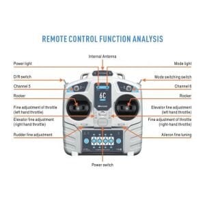 Microzone MC6C 2.4GHZ 6 Kanal Alıcı-Verici Drone Kumandası