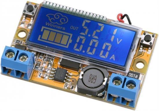 5 - 23v Lcd Ekranlı 3A Voltaj Regülatörü Step Down Düşürücü