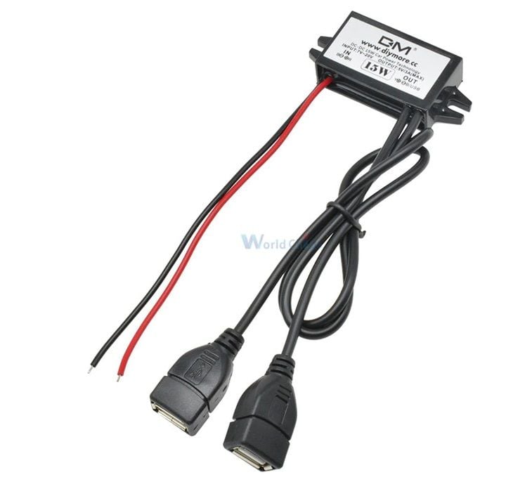 DC - DC 15W 7V - 20V dan 5v 3a Voltaj Düşürücü