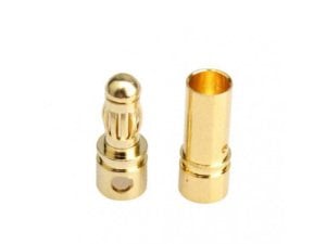 3.5 mm Gold  Banana Plug Jak ( 3 erkek 3 dişi 3 daralon makaron )
