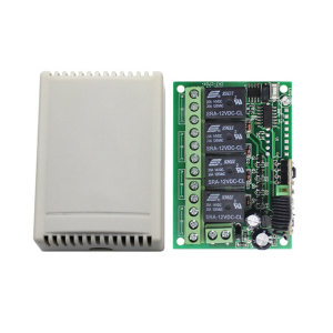 4 Kanal 12V / 24V  Uzaktan Kumandalı RF Modülü Alıcı Verici